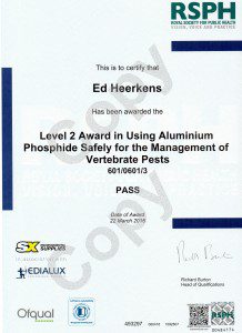 Level 2 Award Aluminium Phosphide